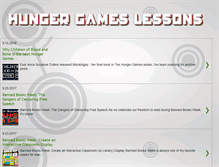 Tablet Screenshot of hungergameslessons.com